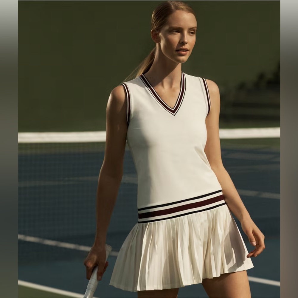 Performance Jersey V-Neck Tennis Dress